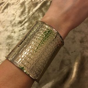 BCBG gold snake cuff